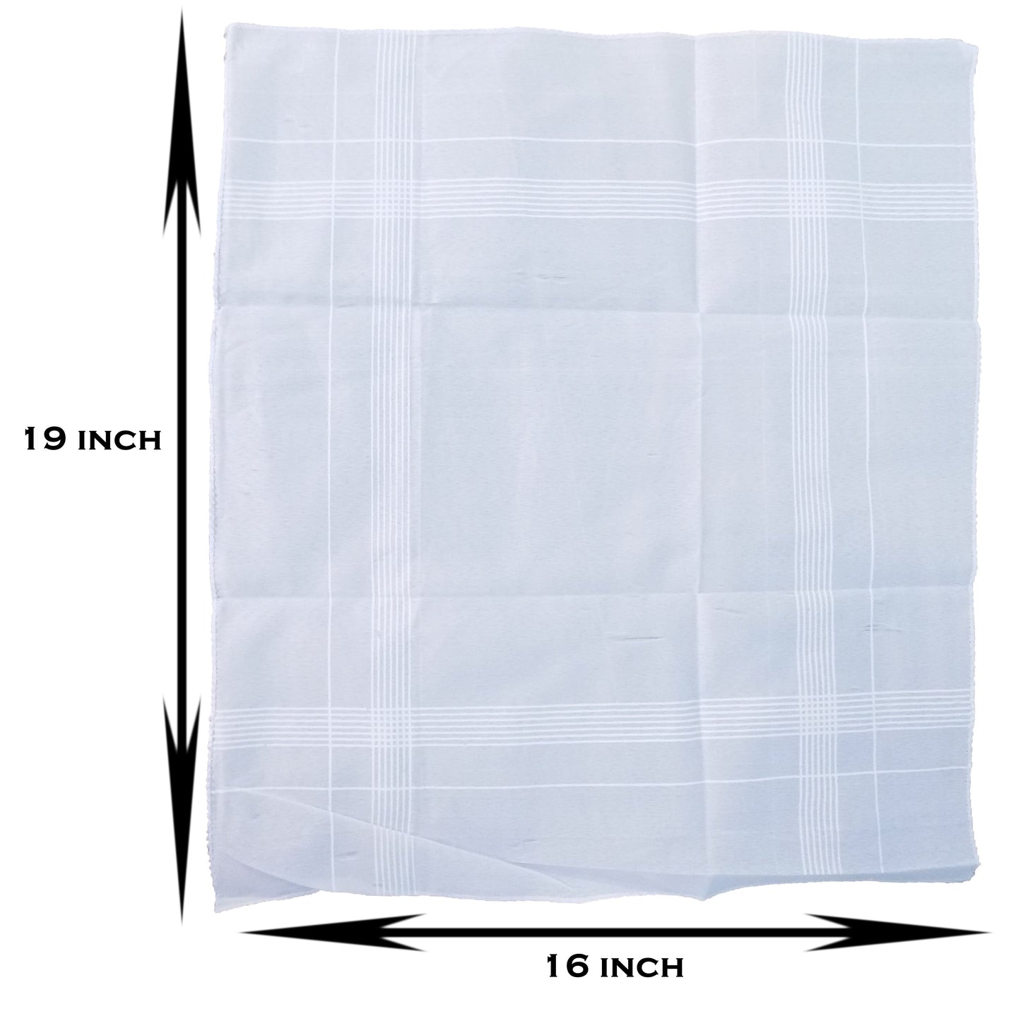 Mens King Size Formal Handkerchiefs For Office Use - Pack Of 12 - Happy Price - Image 4