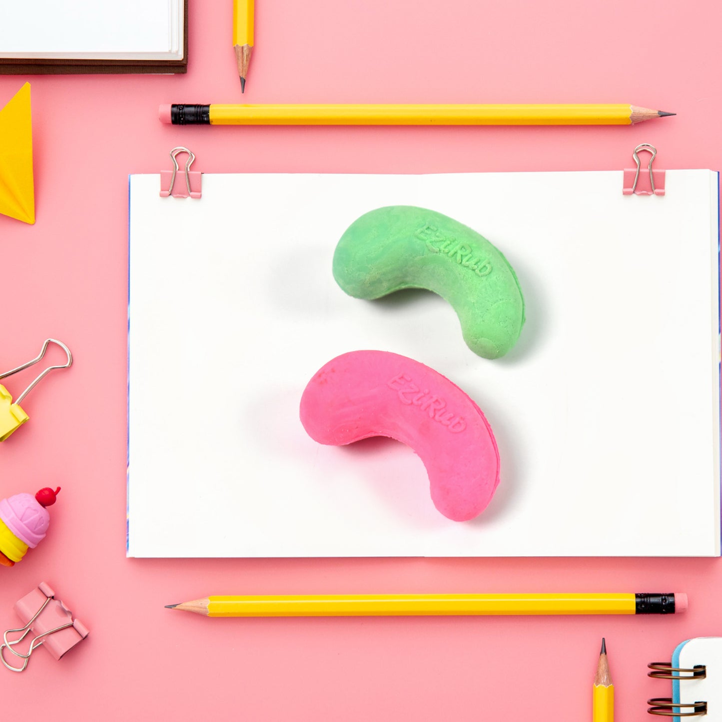 Cashew Nut Eraser Rubber Erasers (1 Pc Mix Colour Design) - Happy Price - Image 3