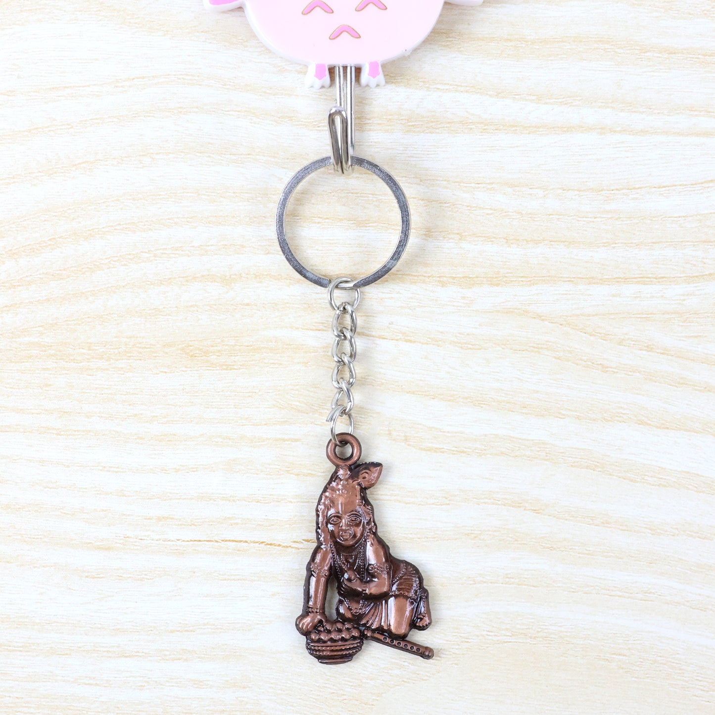 Bal Krishna Crawling Design Metal Keychain - 1 Pc - Happy Price - Image 4