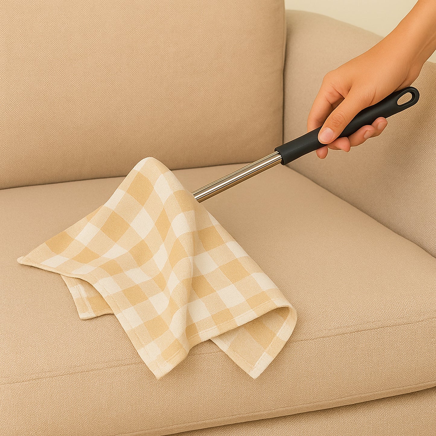 Fixed Handle Duster Cloth for Home & Office - 1 Pc - Happy Price - Image 3