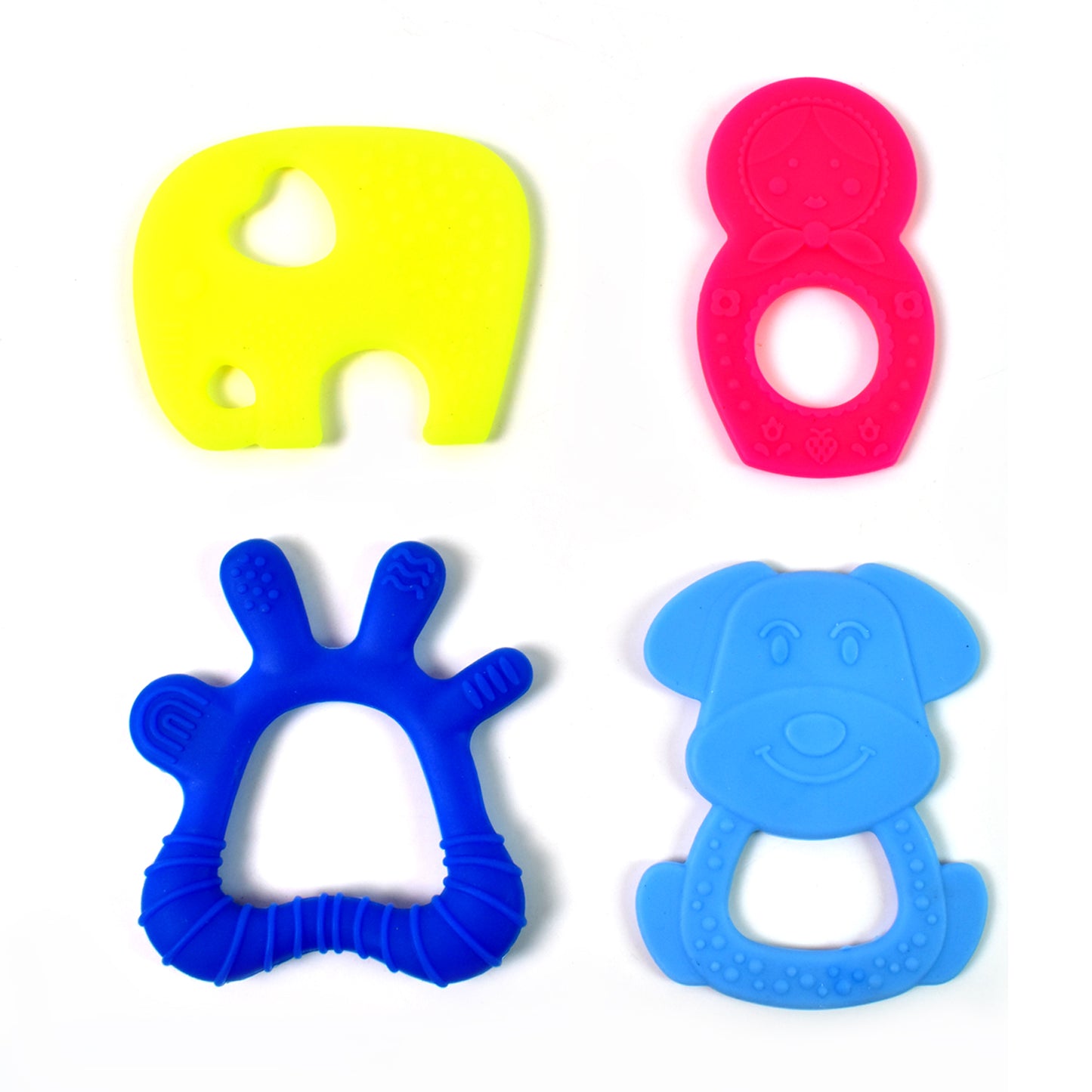 Silicone Baby Teether Pack Of 1 (Mix Design Color) - Happy Price - Image 5