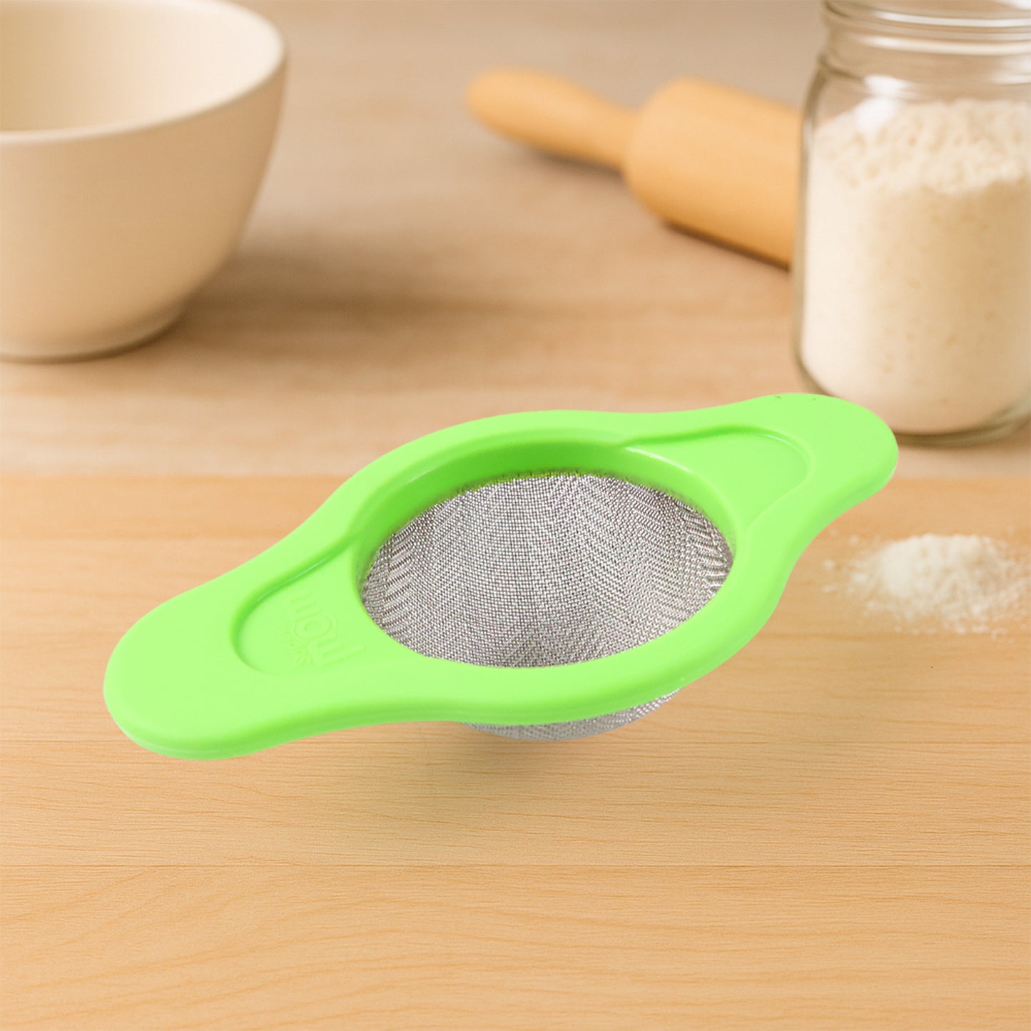 Stainless Steel Fine Mesh Sieve with Dual Plastic Handles (1 Pc) - Happy Price - Image 6
