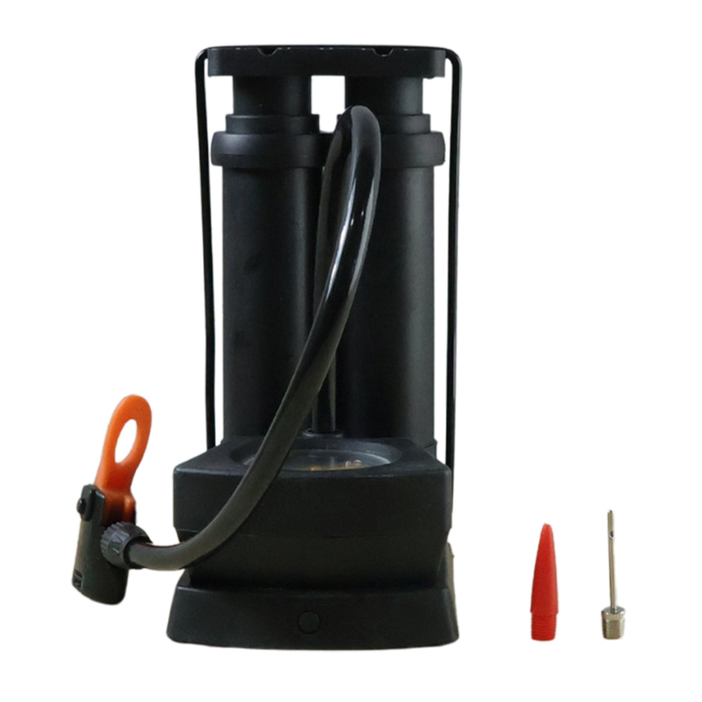 Heavy Duty Double Cylinder Foot Pump with Gauge - 1 Set - Great Price - Image 4