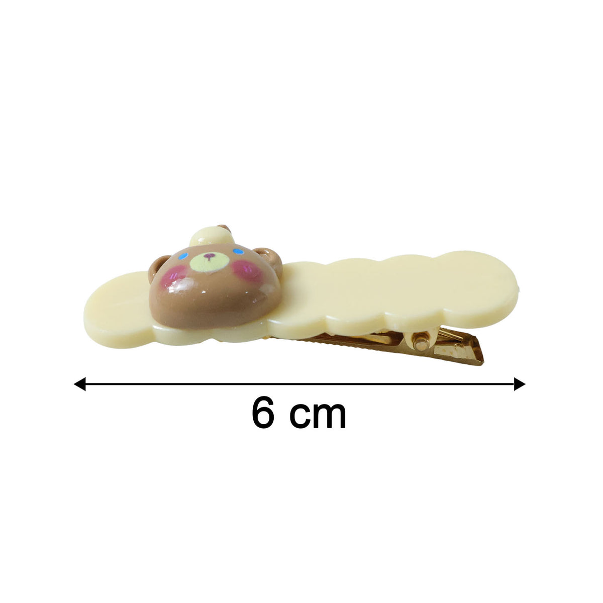 Cute Teddy Bear Hair Clips Set (2 Pc) - Adorable Cartoon Hair Pins for Girls & Women - Happy Price - Image 5