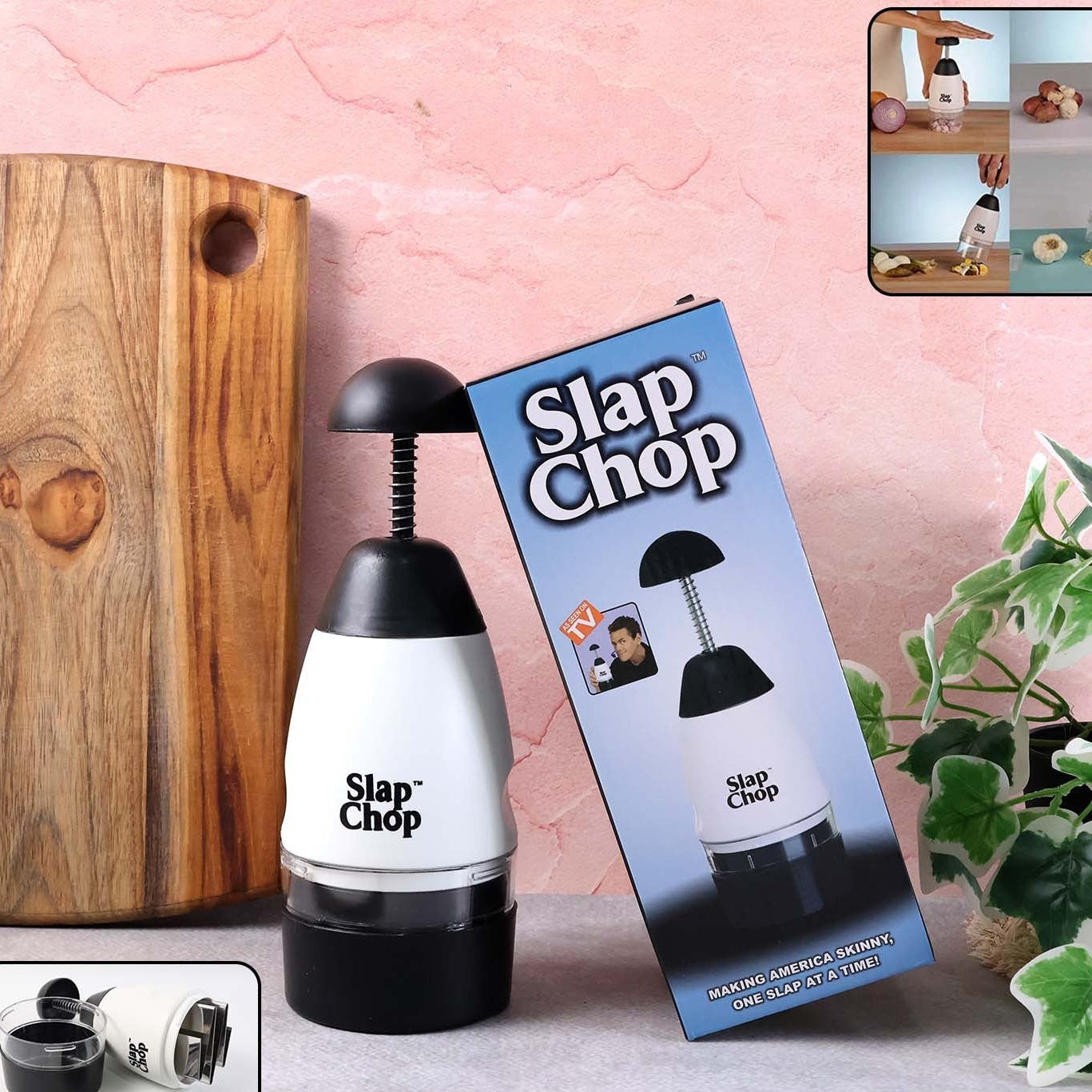 Manual Hand Press Vegetable & Fruit Chopper (1 Pc) - Happy Price - Image 1