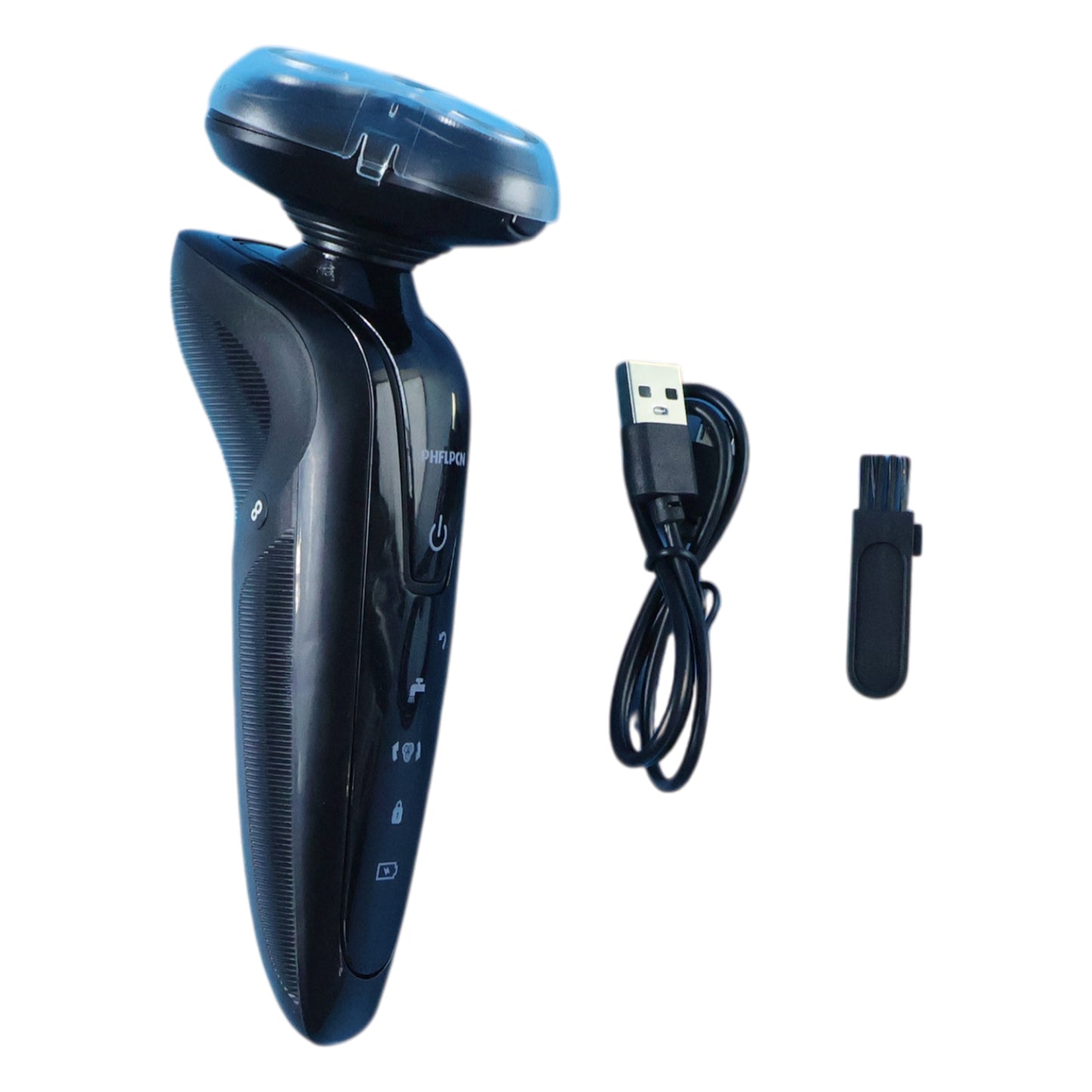 Rechargeable Electric Rotary Shaver for Men - 1 Set with 3D Floating Heads & USB Charging - Great Price - Image 4