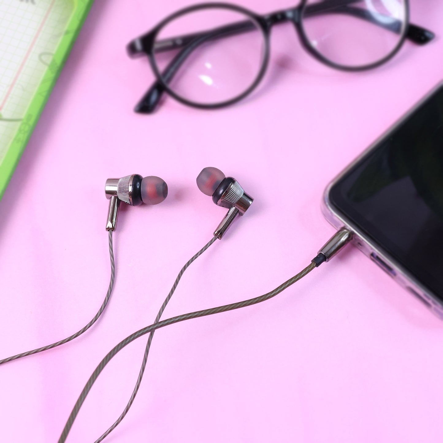 Wired In-Ear Earphones with Mic - 3.5mm Jack, Stereo Sound, Deep Bass (1 Pc) - Happy Price - Image 5