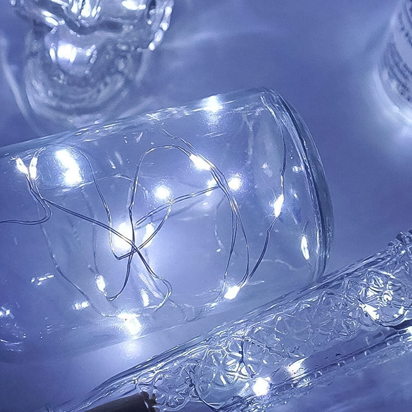 Copper Wire Cork String Lights - 2M Battery Operated White LEDs (1 Pc) - Happy Price - Image 3