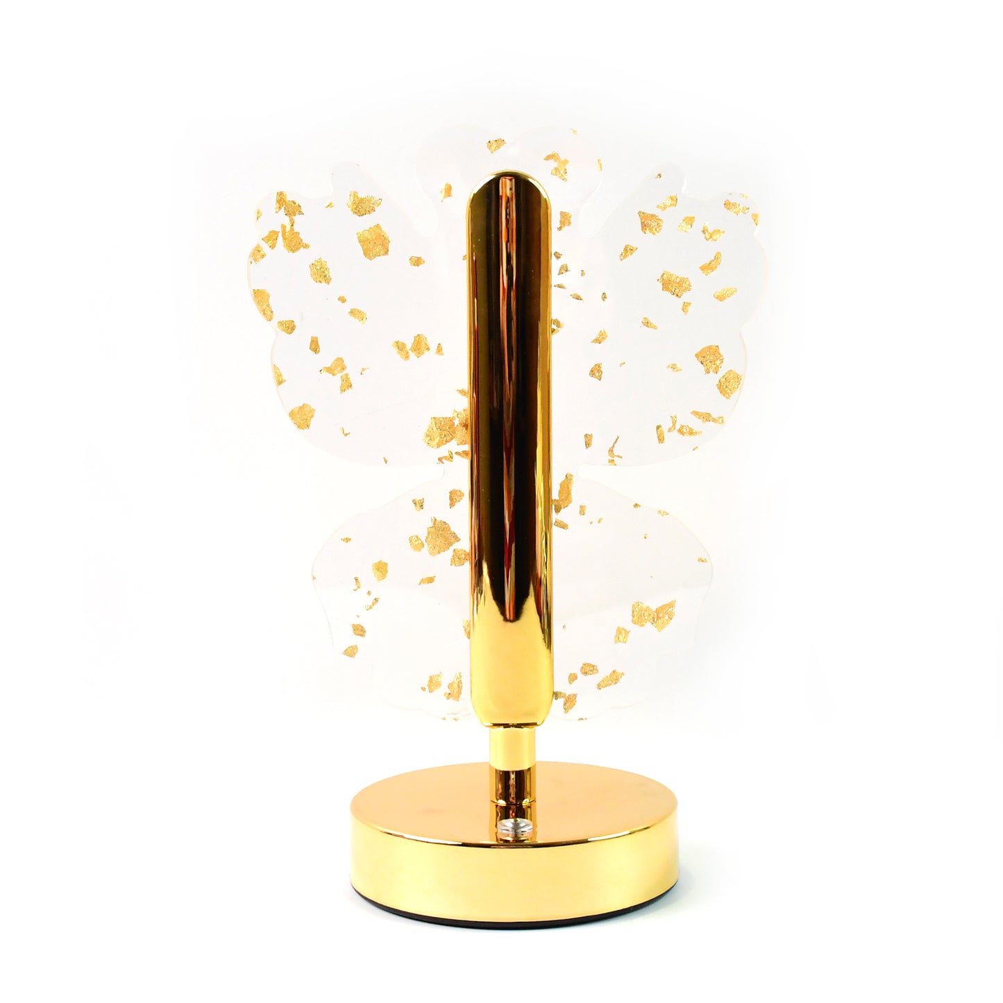 Golden Butterfly Crystal LED Table Lamp, USB Rechargeable Decorative Light (1 Pc) - Happy Price - Image 2