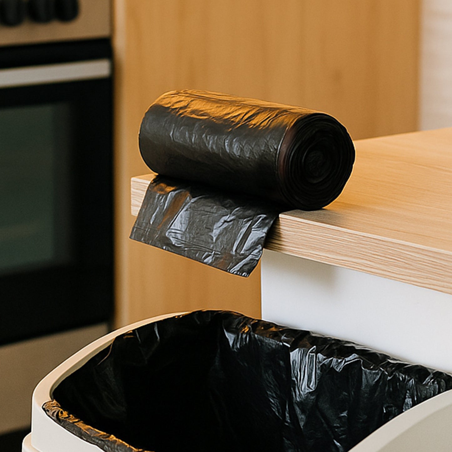 Garbage Bags Roll 45 x 45 cm (1 Pc, Mix Color) - Strong Dustbin Liners - Happy Price - Image 4