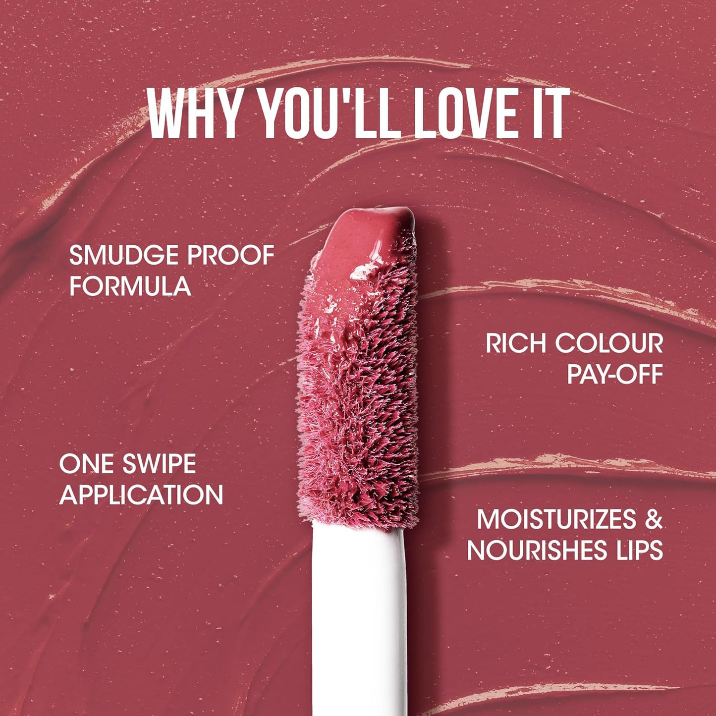 Coral Charm Liquid Lipstick - 4.5 ML, Long-Lasting Matte Finish - Happy Price - Image 6