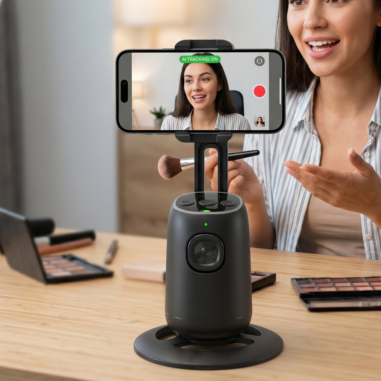 Smart AI Auto Face Tracking Mobile Holder Stand - 360° Rotation, Hands-Free for Content Creation - Great Price - Image 3