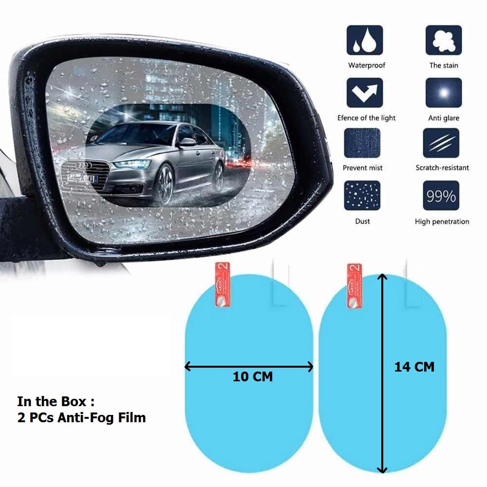 Anti Fog Anti Scratch Interior Rearview Car Mirror Film Waterproof Hd Clear Protective Sticker Film For Safe Driving Car Mirrors Side Windows - Happy Price - Image 2