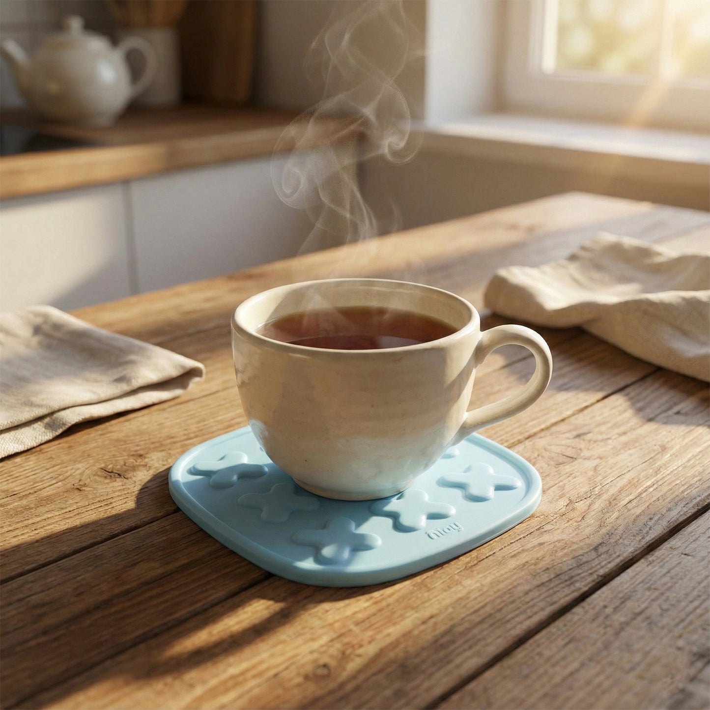 2 Pc Heat Resistant Coaster Set for Hot Pots & Cups - Happy Price - Image 5