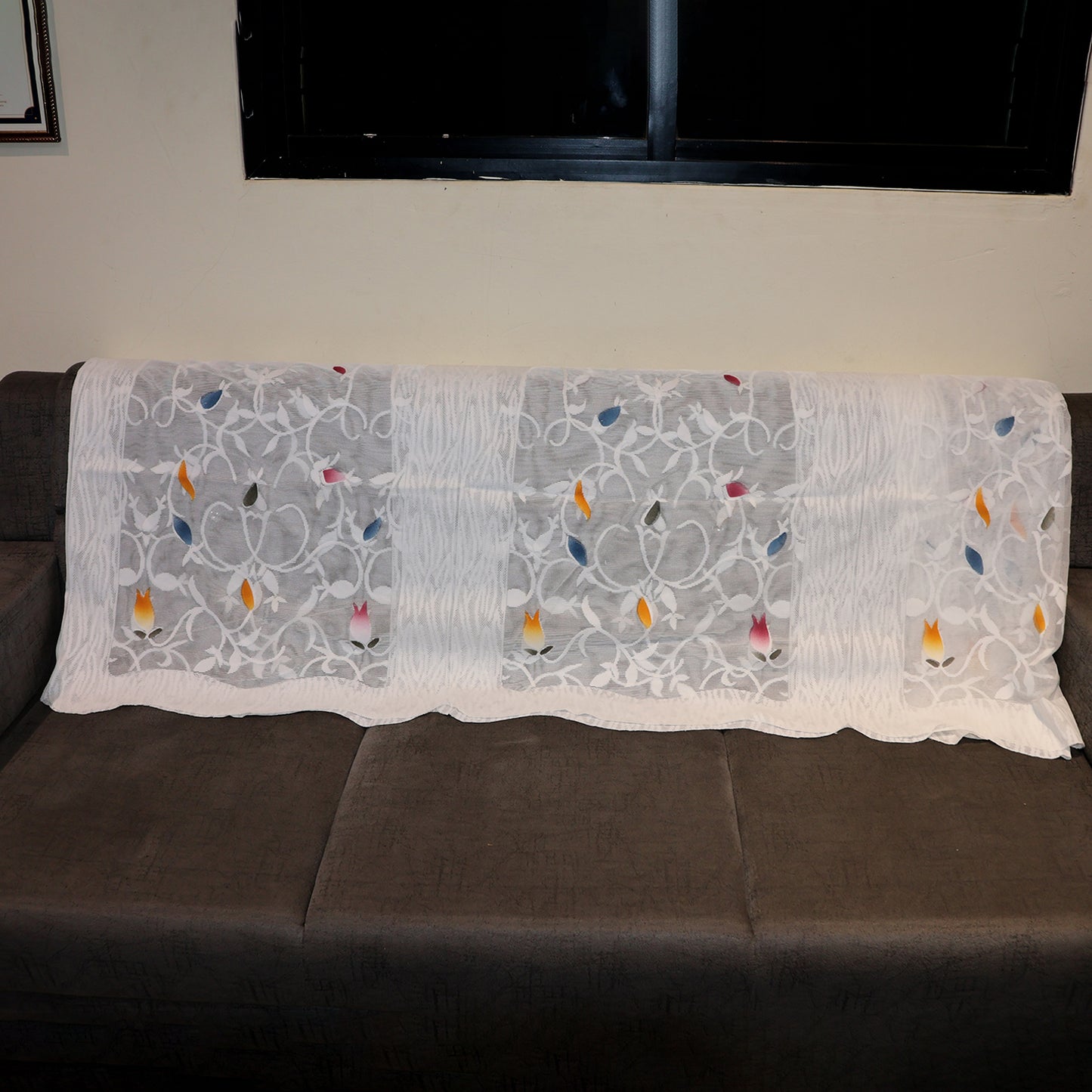 Sofa Back & Seat Protector Runner - 142x30 Inch, Washable Fabric - Happy Price - Image 3