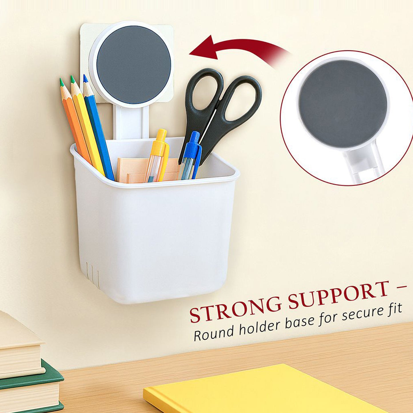 Wall-Mounted Bathroom Organizer for Toothbrush & Essentials (1 Pc) - Happy Price - Image 4