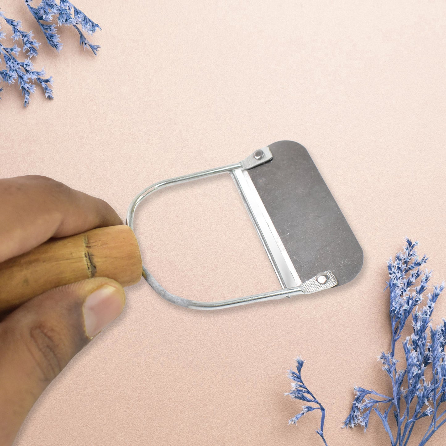 Wooden Handle Metal Vegetable Cutter Peeler Slicer (1 Pc) - Happy Price - Image 5