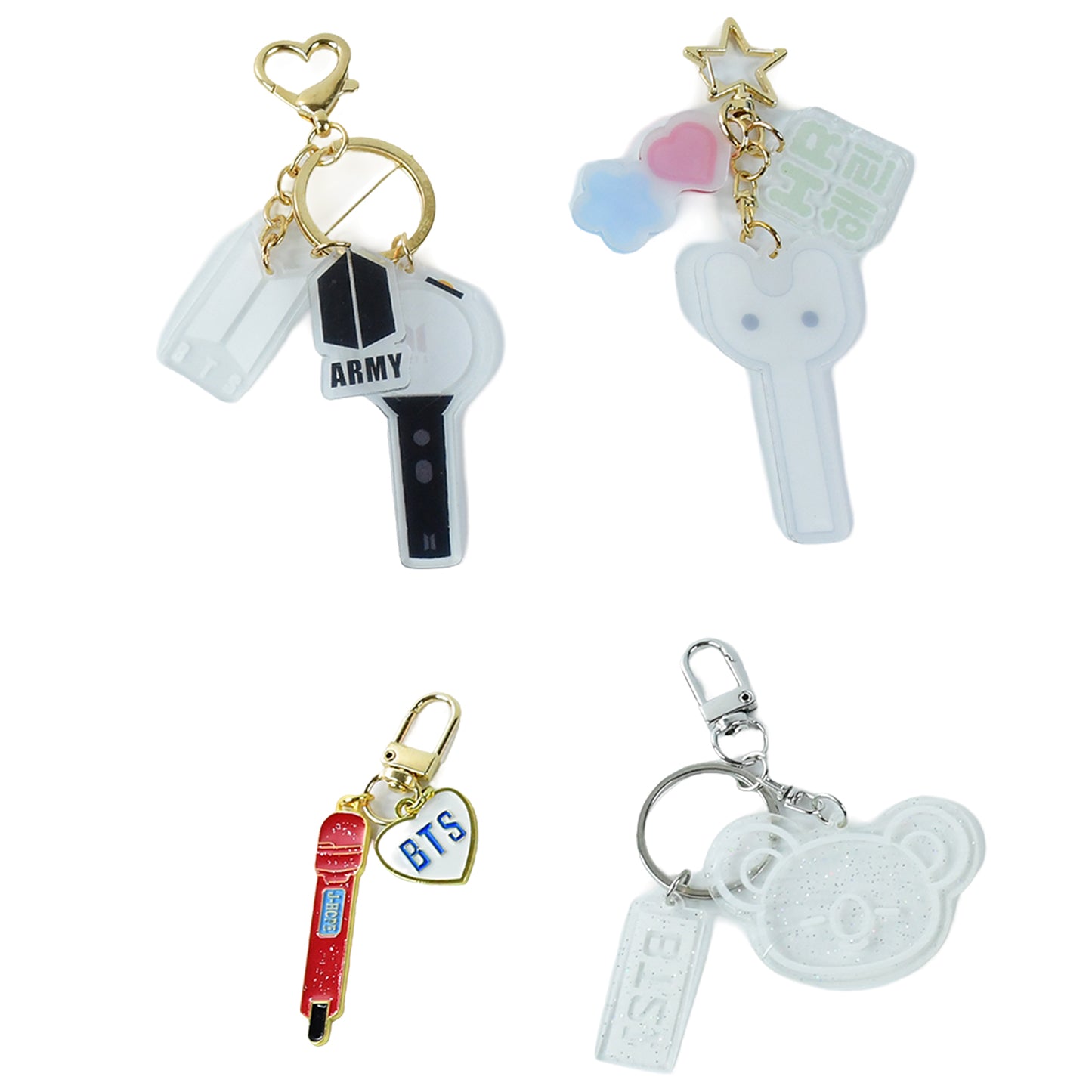 Cute Acrylic And Metal Keychains (1 Pc Mix Design) - Happy Price - Image 2