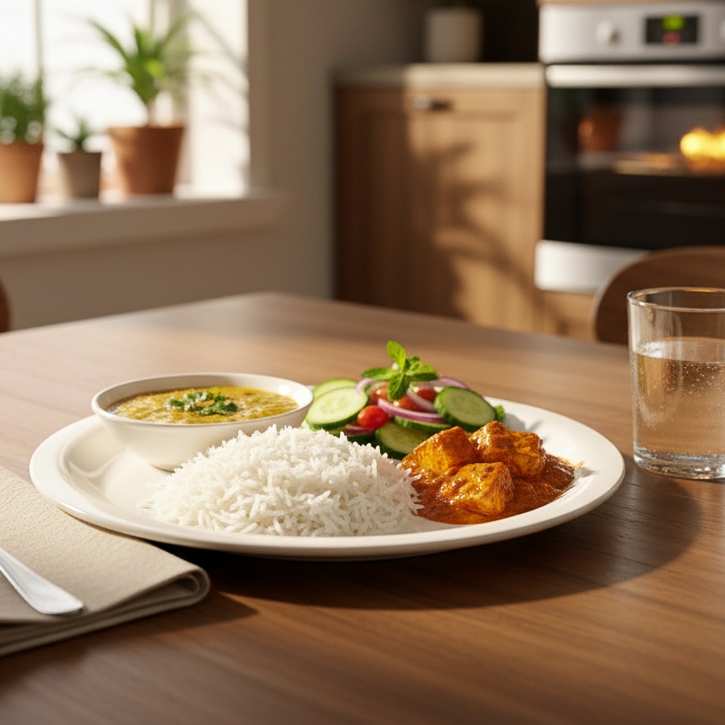 28cm Round Dinner Plate - 1 Pc White Serving Dish for Meals & Snacks - Happy Price - Image 6