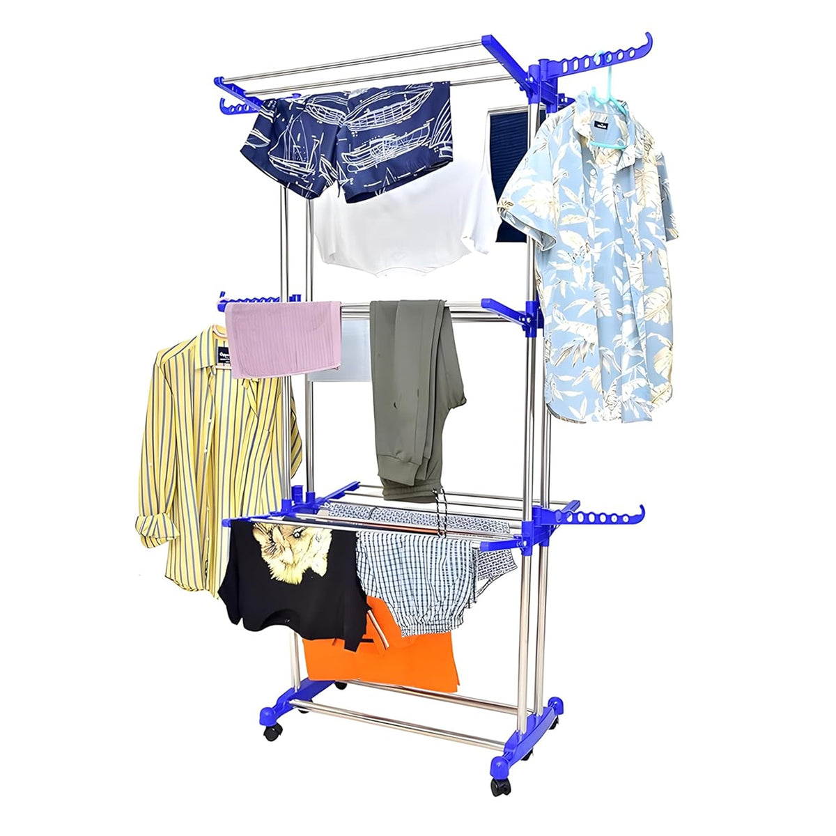Foldable Stainless Steel Clothes Drying Stand Rack - Happy Price - Image 3