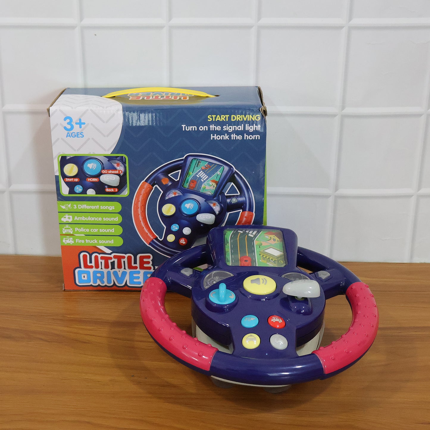 Baby Musical Steering Wheel Toy with Lights and Sounds - Interactive Driving Fun for Toddlers (1 Pc) - Great Price - Image 7