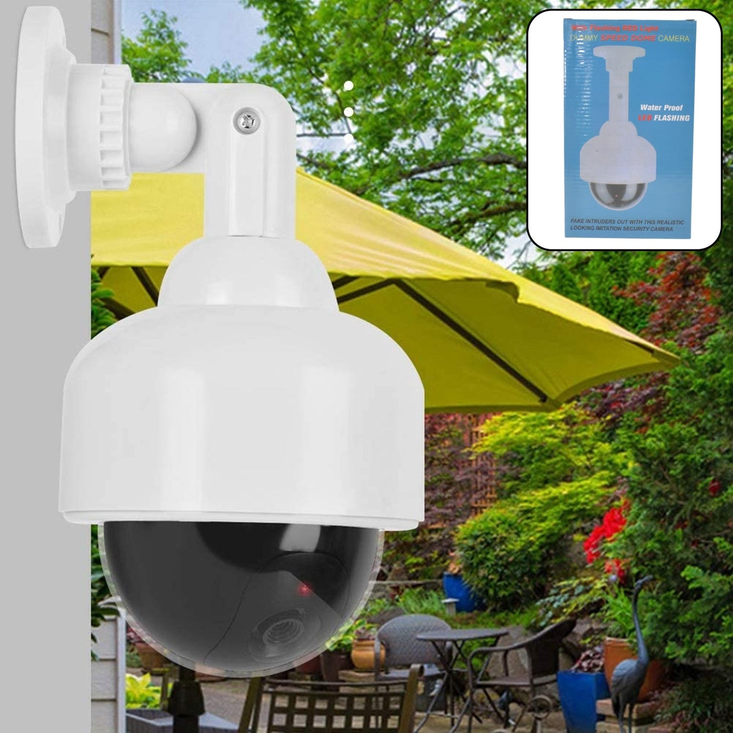 Dummy CCTV Camera with Flashing LED Light (1 Pc) - Happy Price - Image 1