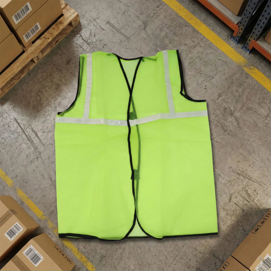 High Visibility Green Safety Jacket for Enhanced Protection - Happy Price - Image 4