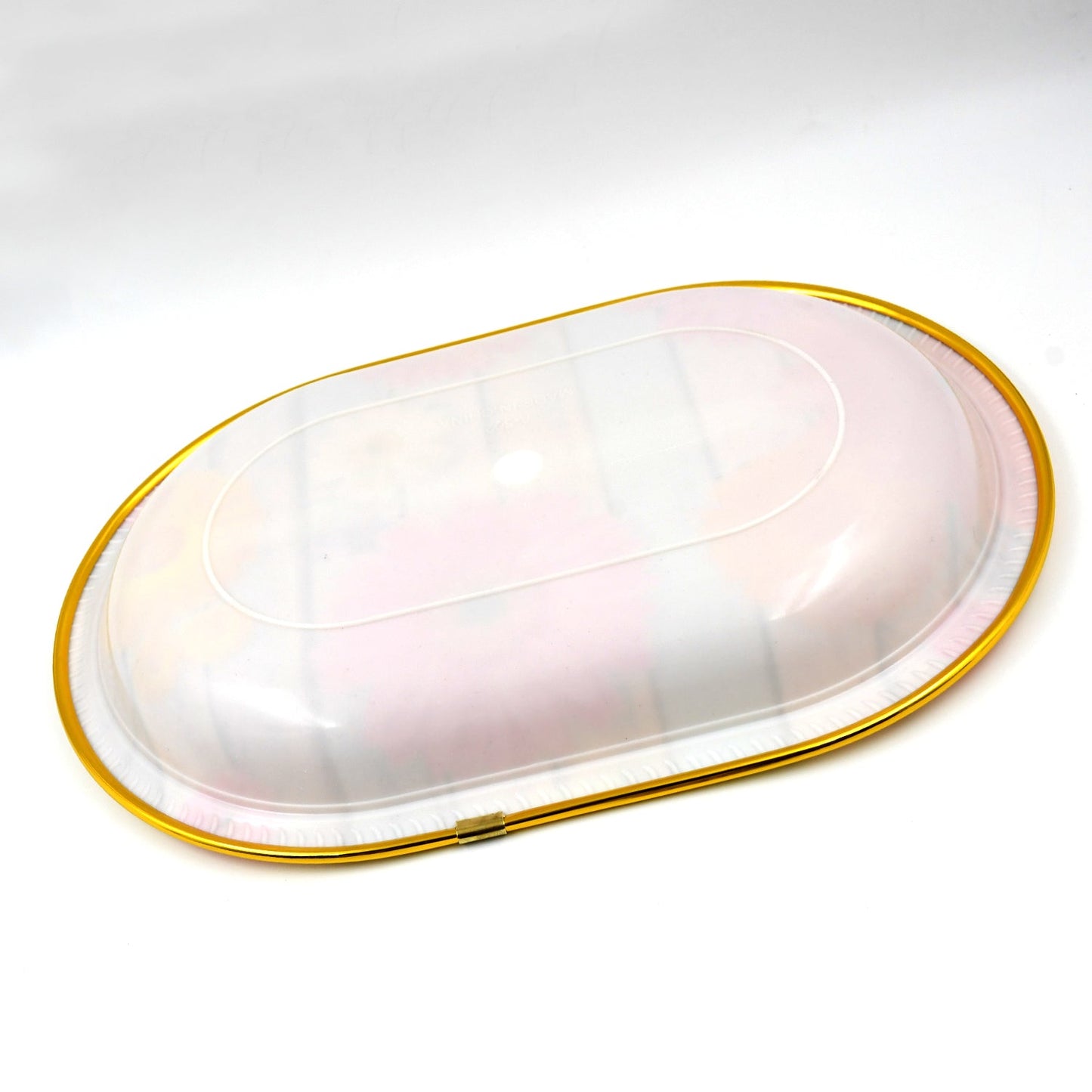 Medium Plastic Flower Printed Design Serving Tray (1 Pc 31 X 21 Cm) - Happy Price - Image 4