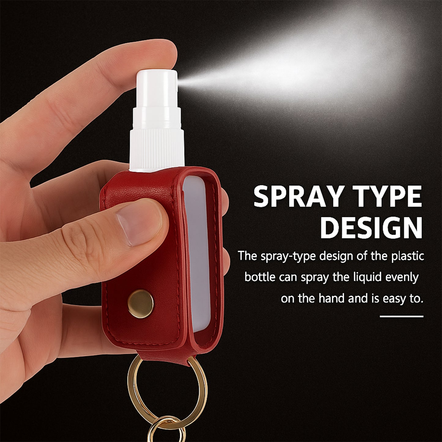 Portable Hand Sanitizer Holder Keychain with Tassel - 1 Pc - Happy Price - Image 3