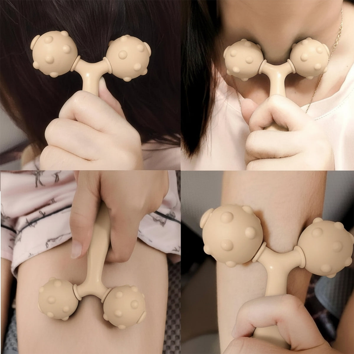 Dual Ball Face & Body Massager Roller - 1 Pc - Happy Price - Image 6
