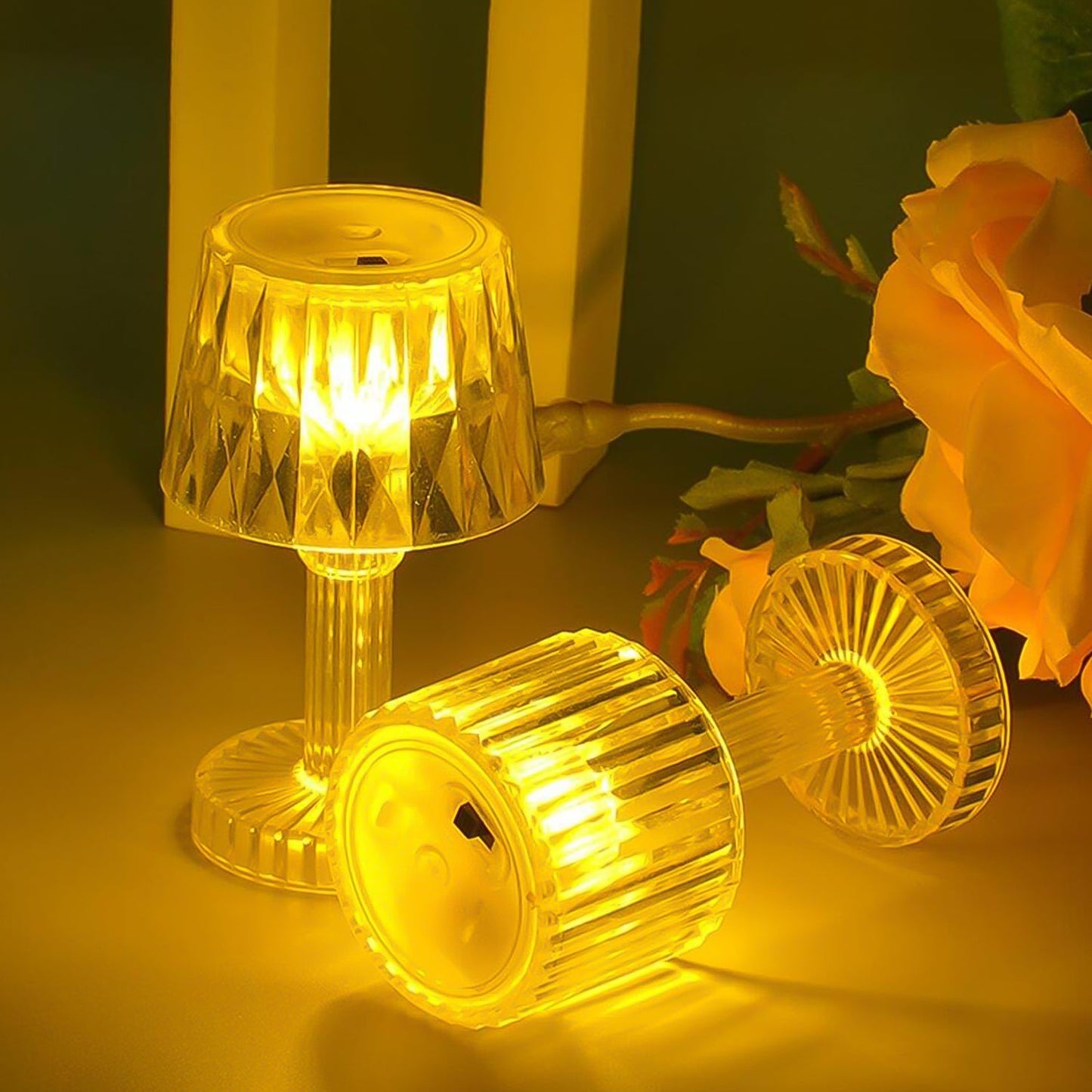 Small LED Candle Lamp - Portable Plastic Table Light (1 Pc) - Happy Price - Image 2