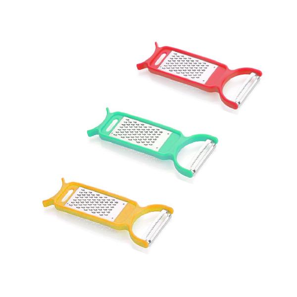 Kitchen 3 In 1 Multi Purpose Vegetable Peeler Grater Cutter For Food Preparation - Happy Price - Image 4
