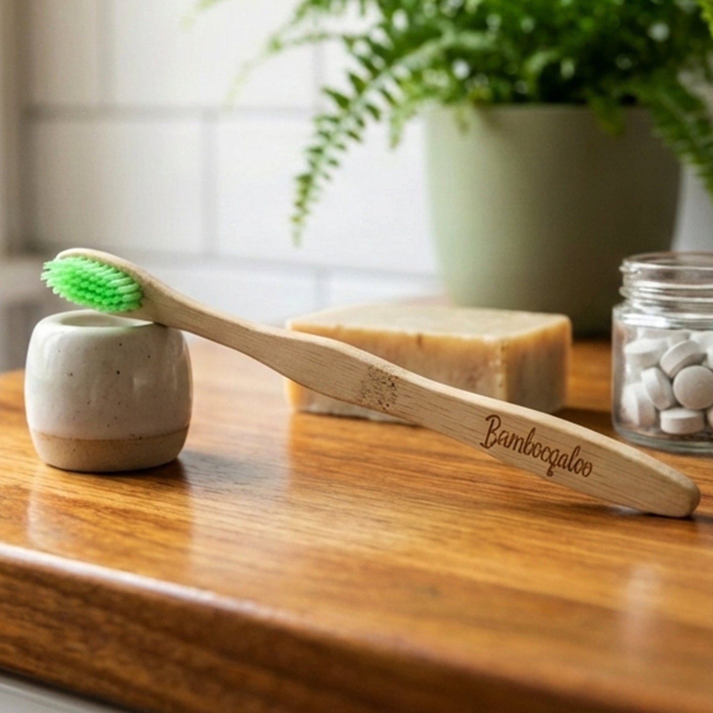 Bamboo Toothbrush Set for Adults - Pack of 4 - Happy Price - Image 5