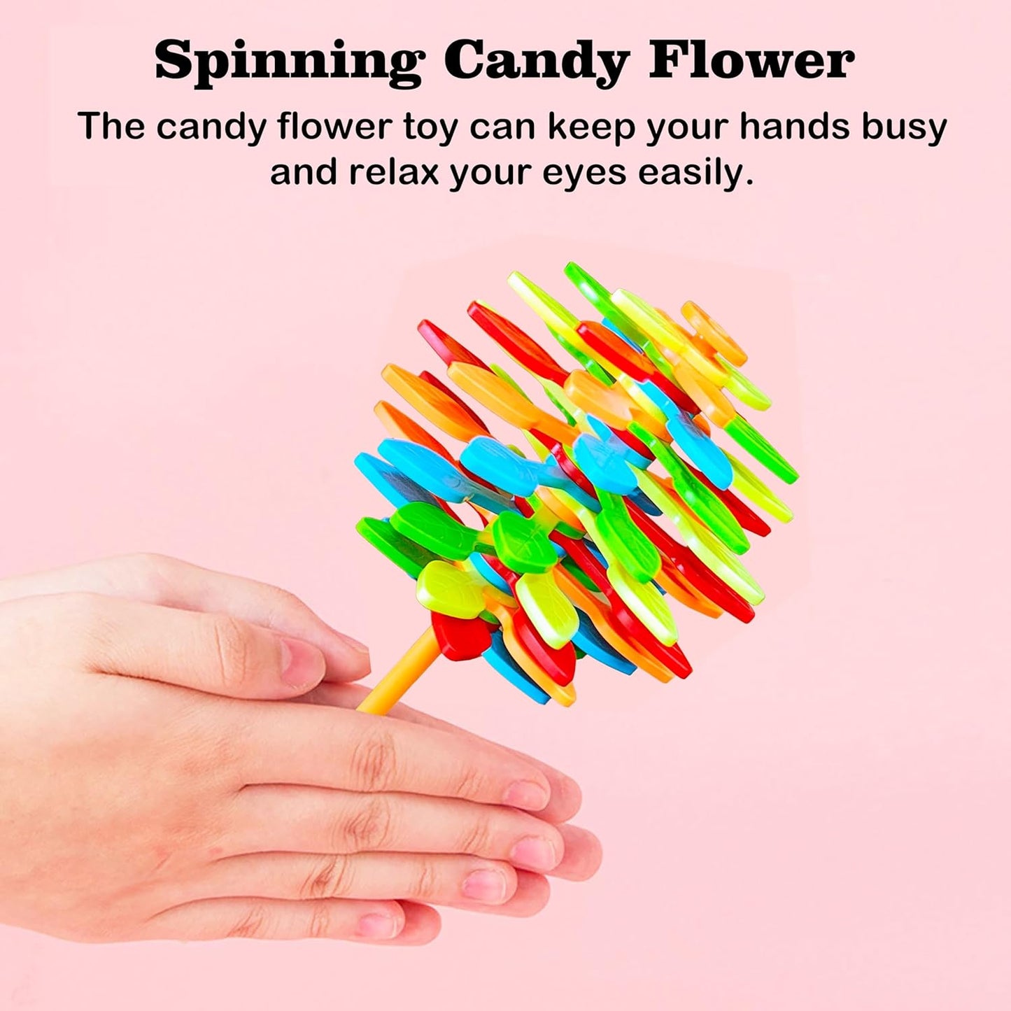 Spin Flower Candy Rotating Spinning Toy (1 Pc) - Happy Price - Image 2