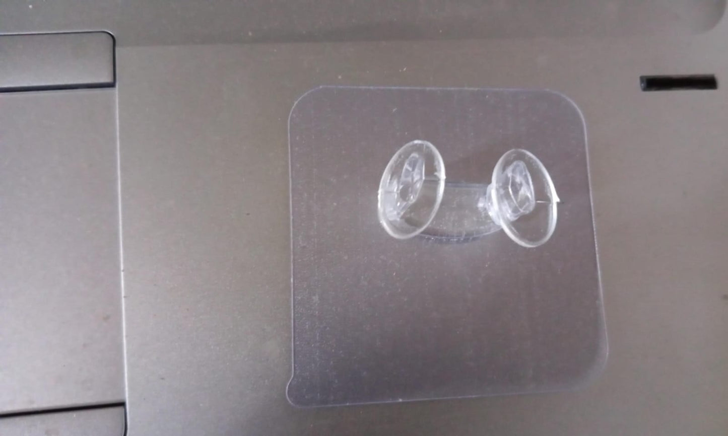 Transparent Self Adhesive Hook Seamless Drill Free Removable Wall Mounted Hanger As Toothbrush Holder Power Plug Socket Holder Waterproof And Oil Proof (1 Pc) - Happy Price - Image 7