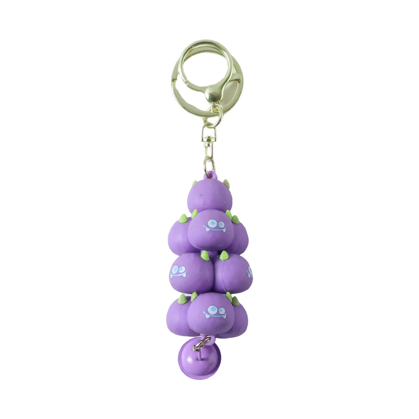 Cute Cloud Stack Keychain with Bell - 1 Pc Mix Color Bag Charm - Happy Price - Image 4