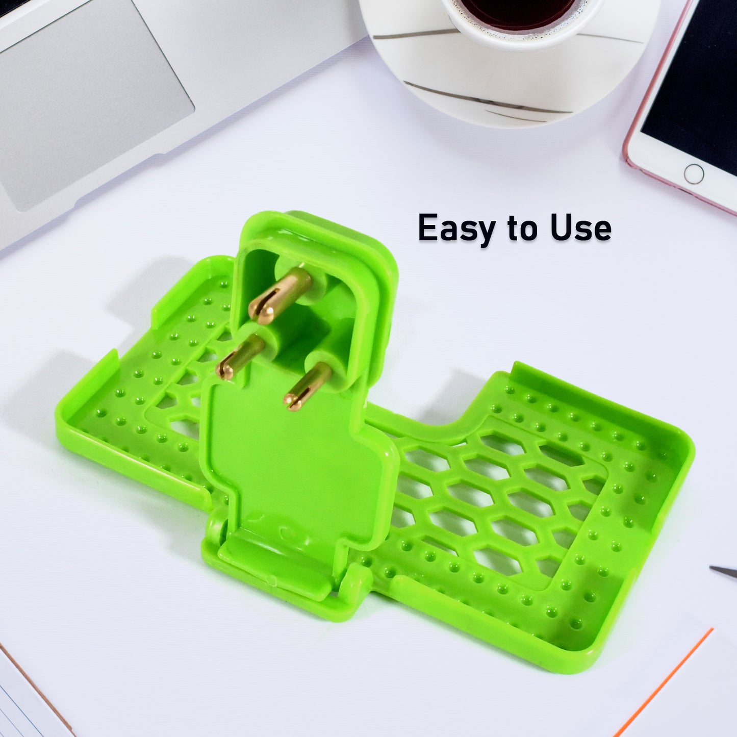 Multi-purpose Wall Holder Stand For Charging Mobile Just Fit In Socket And Hang (Mix Color 1 Pc) - Happy Price - Image 2