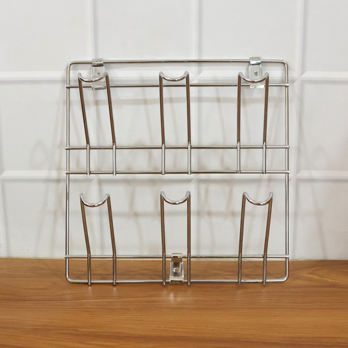 Stainless Steel Wall Mount Mug Rack - 25x25 cm, 1 Pc - Happy Price - Image 7