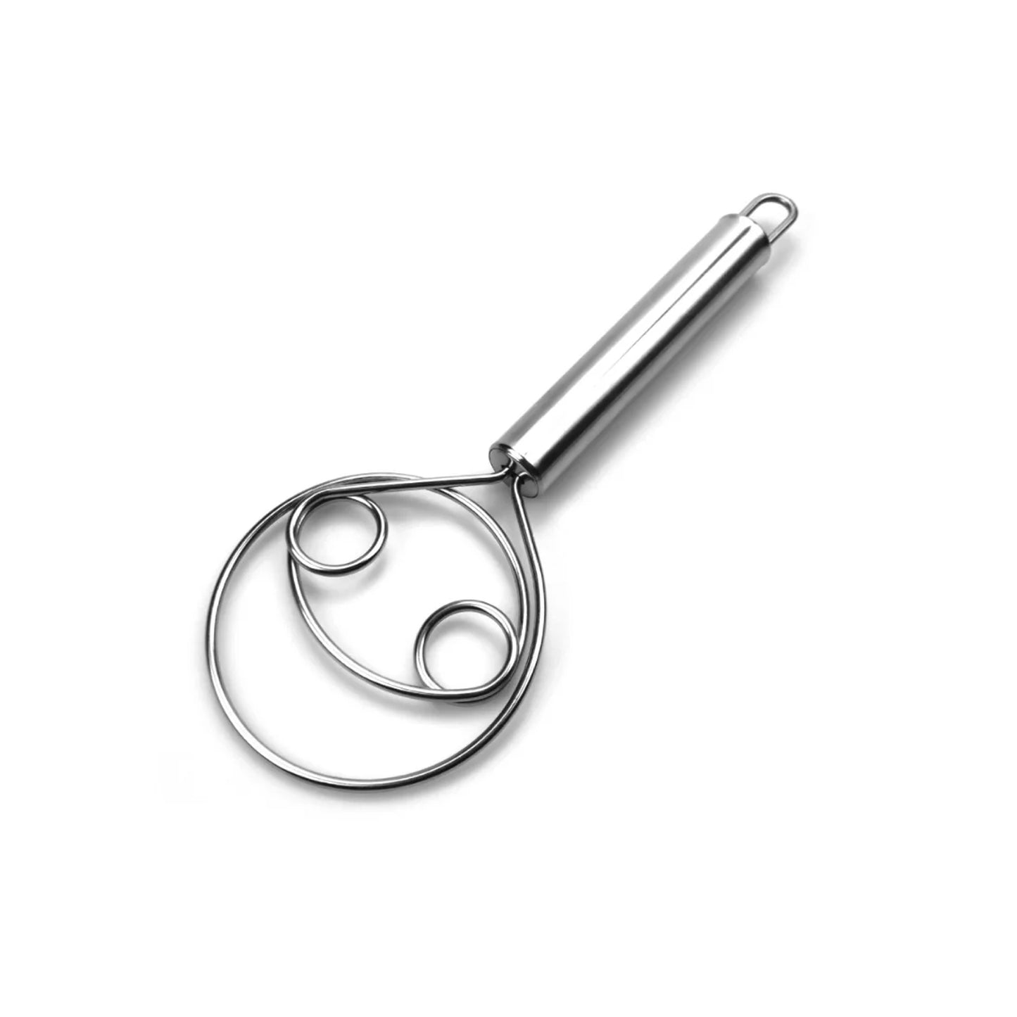 Dough Whisk Premium Stainless Steel Dutch Whisk Dough Hand Mixer Artisan Blender For Egg Bread Cake Pastry Pizza Dough - Perfect Baking Tools Whisking Tirring Kitchen Tools (1 Pc) - Happy Price - Image 4