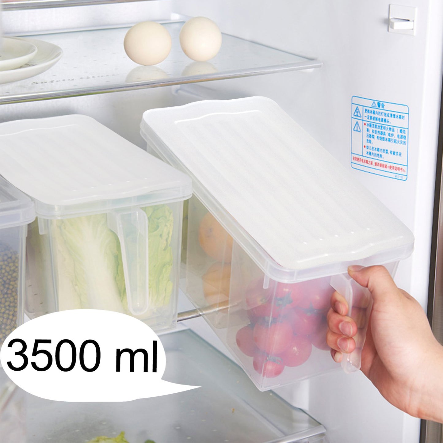 Refrigerator Organizer Fresh-keeping Box Case Kitchen Storage Box - Happy Price - Image 6