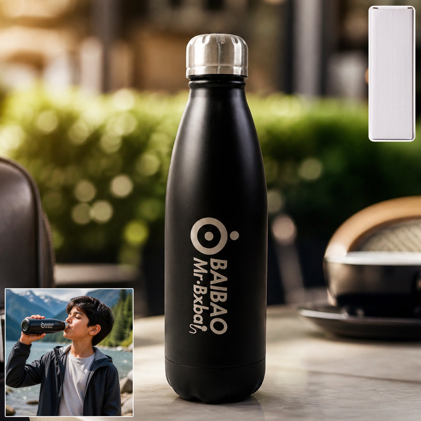 500ml Stainless Steel Water Bottle - Insulated, Leakproof for Hot & Cold Drinks (1 Pc) - Great Price - Image 2