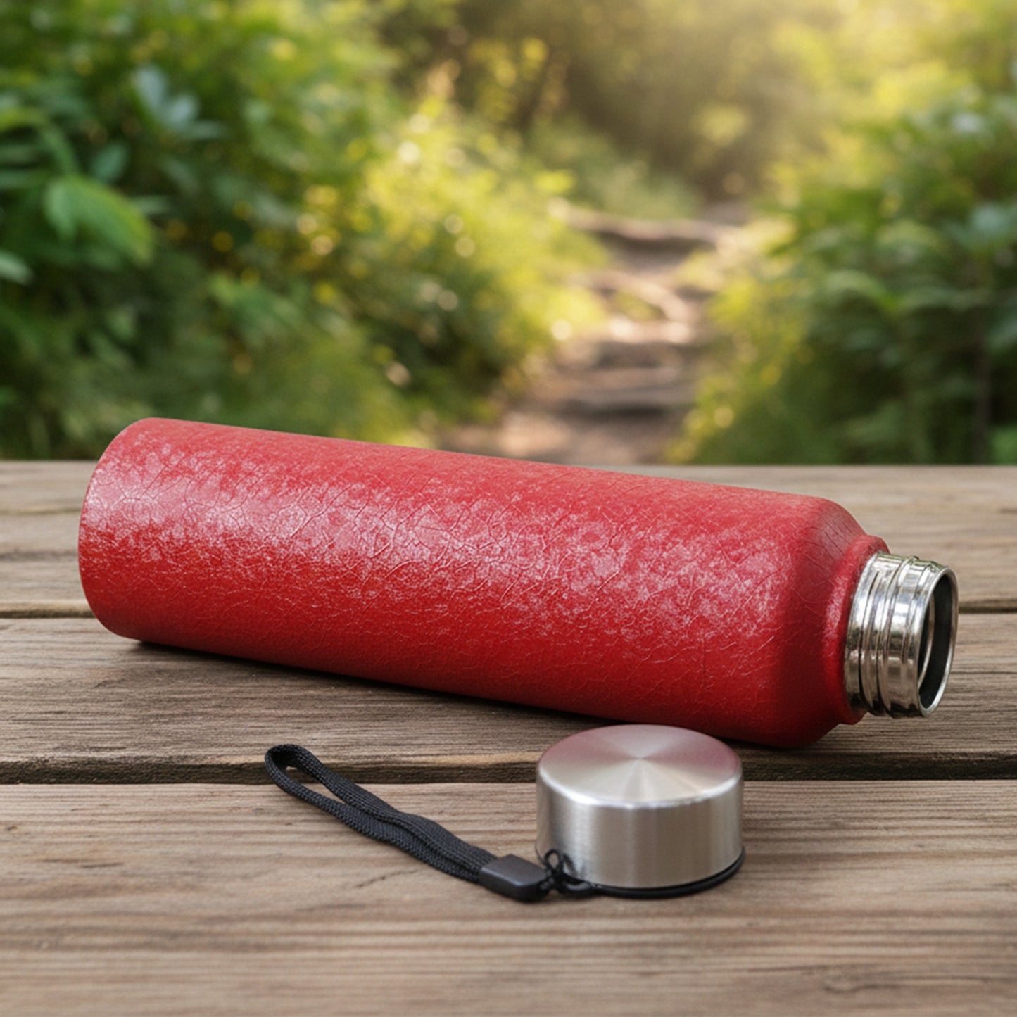 1000 ML Stainless Steel Water Bottle - Red Classic Design - Happy Price - Image 6