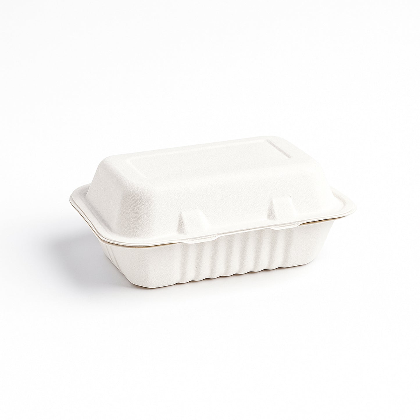Compostable Bagasse Food Box with Hinged Lid - 9x6x3 Inch, 10 Pcs Pack - Happy Price - Image 5