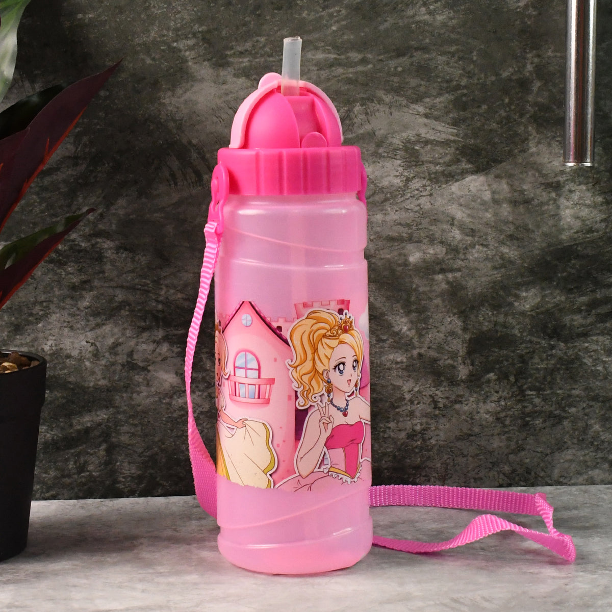 Cartoon Printed Water Bottle 550ml (1 Pc) - Happy Price - Image 6