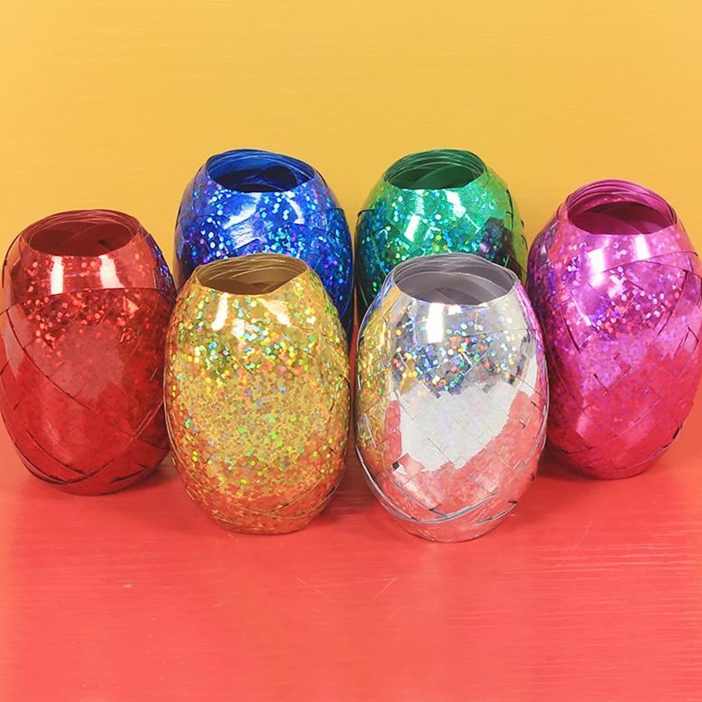 Multicolor Curling Ribbon Rolls for Gift Wrapping & Balloon Decor - 6 Pcs - Happy Price - Image 6