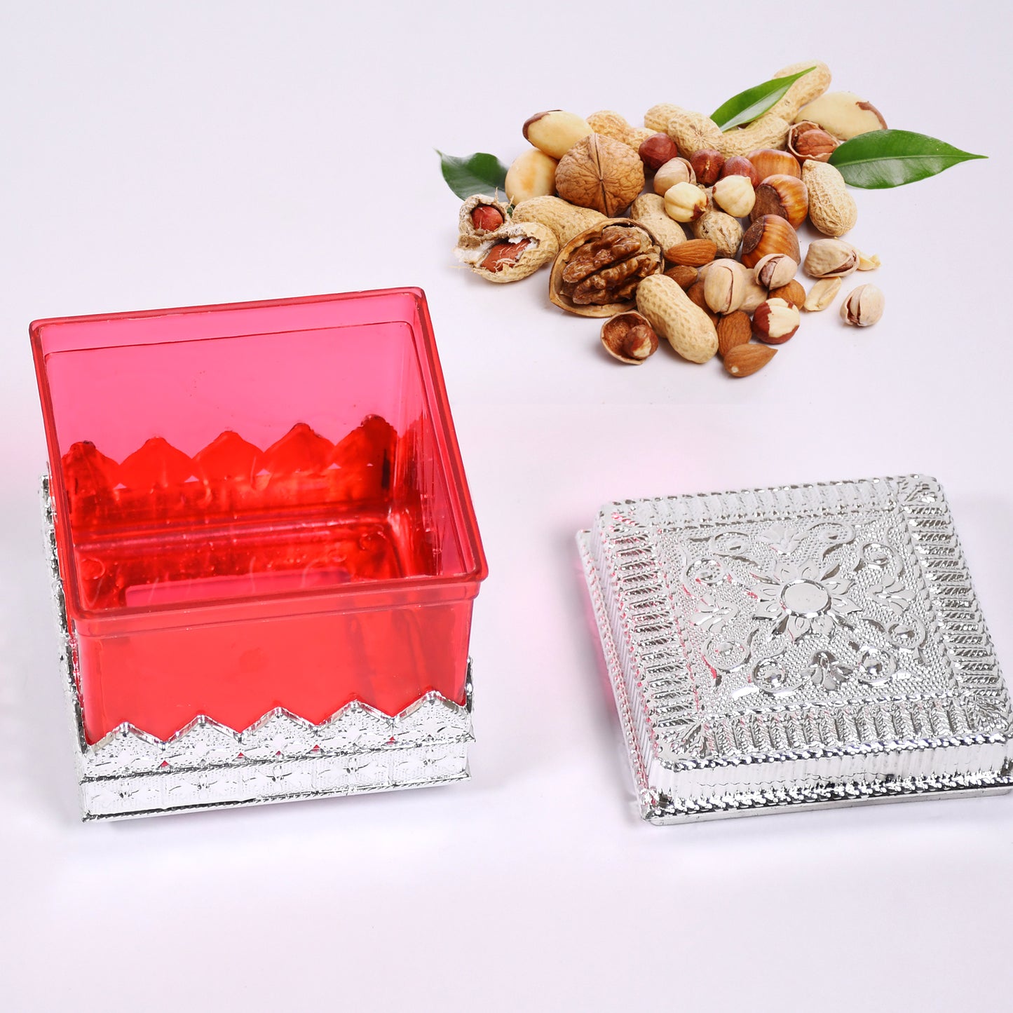 Ruby Dryfruit Storage Container Attractive Design Box For Home Gifting Kitchen Use - Happy Price - Image 4