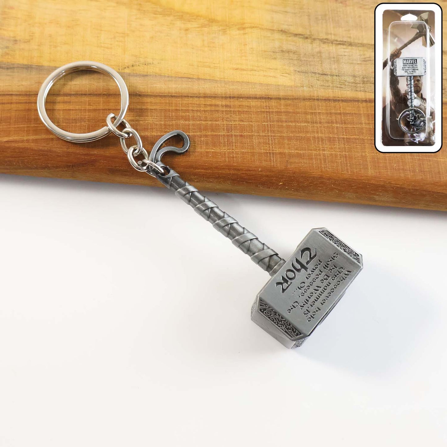 Metal Hammer Keychain (1 Pc) - Unique Alloy Tool Design Key Ring - Happy Price - Image 2