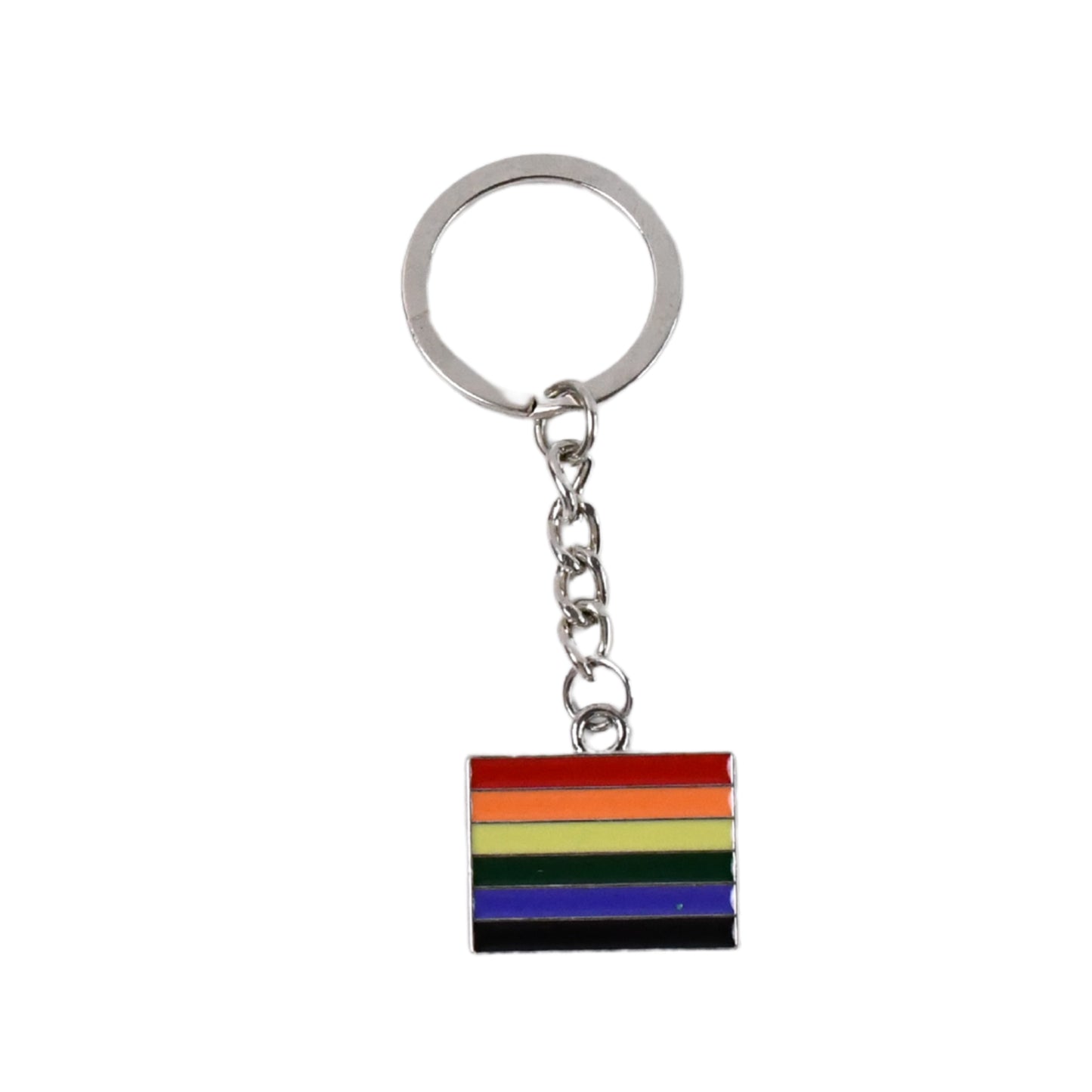 Rainbow Design Metal Keyring Key Chain (1 Pc) - Happy Price - Image 4