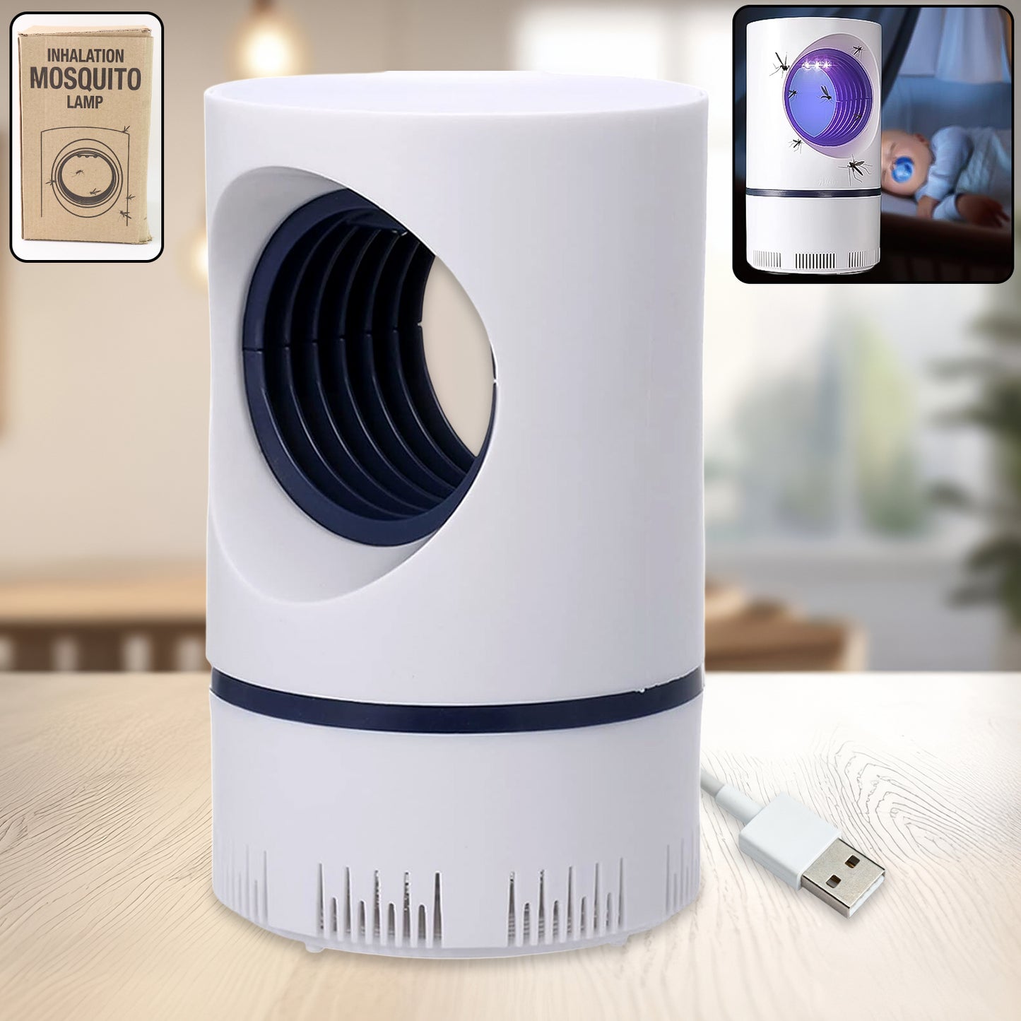 Electronic Led Mosquito Killer Lamps Machine For Home Insect Killer Electric Powered Machine Eco-friendly Baby Freezer Household Bin Display Rack - Happy Price - Image 2