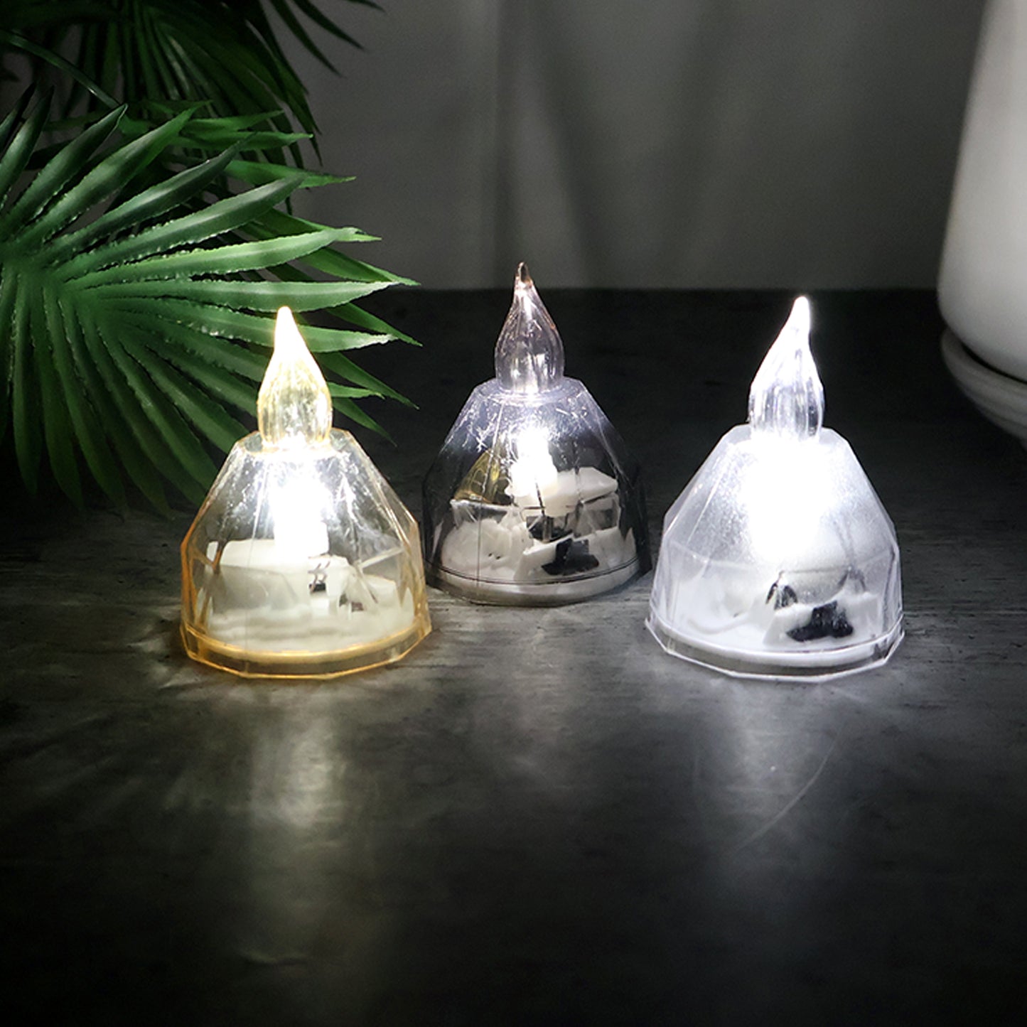 24 Piece LED Flameless Candle Lights Set with Crystal Finish - Safe Decorative Tealights for Home & Events - Happy Price - Image 6